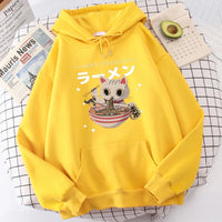 Harajuku Ramen Cat Hoodie