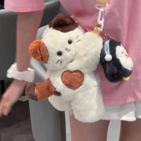 Plush Kitty & Puppy Crossbody Bags