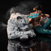 Trafalgar D. Water Law and Snow Leopard Anime Figurine, One Piece Action Figures Statues 25 CM