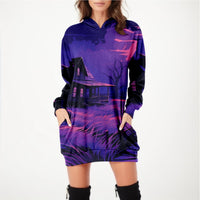 Halloween Print Hoodie Dress