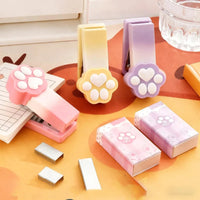 Kawaii Pastel Cat Paw Stapler