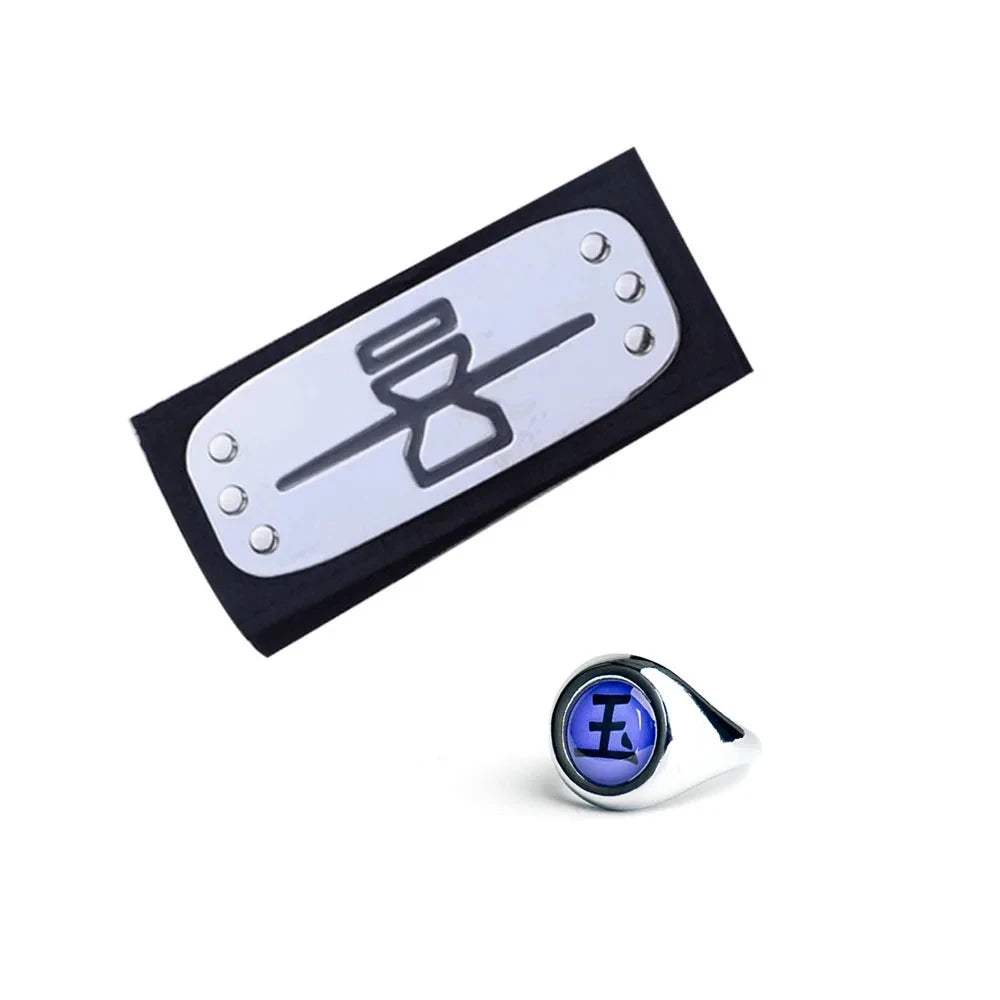 Naruto Shippuden Akatsuki Rings And Headbands Anime Cosplay Ring Accessories