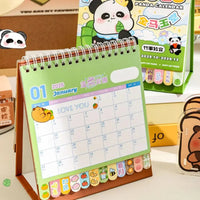 Kawaii Panda 2026 Desk Calendar