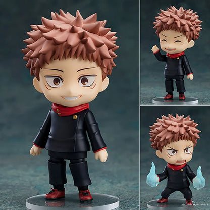 Cute Jujutsu Kaisen Ryomen Sukuna and Itadori Yuji Figurines, Chibi Kawaii Anime Action Figures Model Collector Toys 10cm