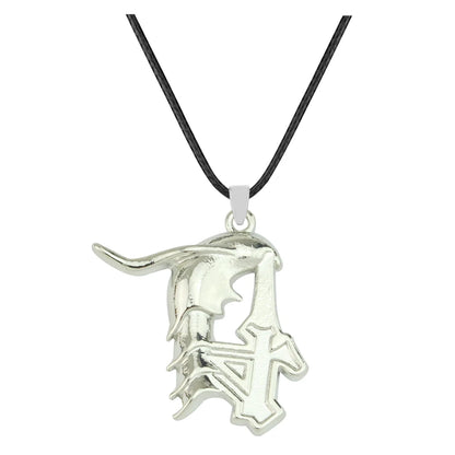Bleach Ulquiorra Cifer Mask Anime Necklace Fashion Broken Masks Pendant Metal Choker Necklace
