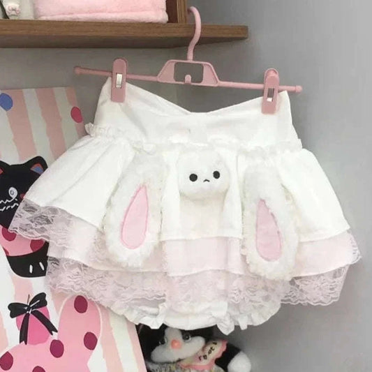 Kawaii Plush Bunny Skirt CLOUDANIMESTUDIO