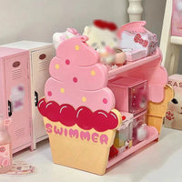 Ice Cream Double Layer Storage Shelf