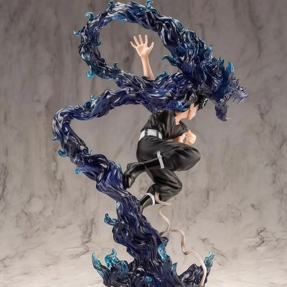 YuYu Hakusho Hiei Dark Figure Anime Collectible Statue with Evil Eye Desktop Decoration 24 CM