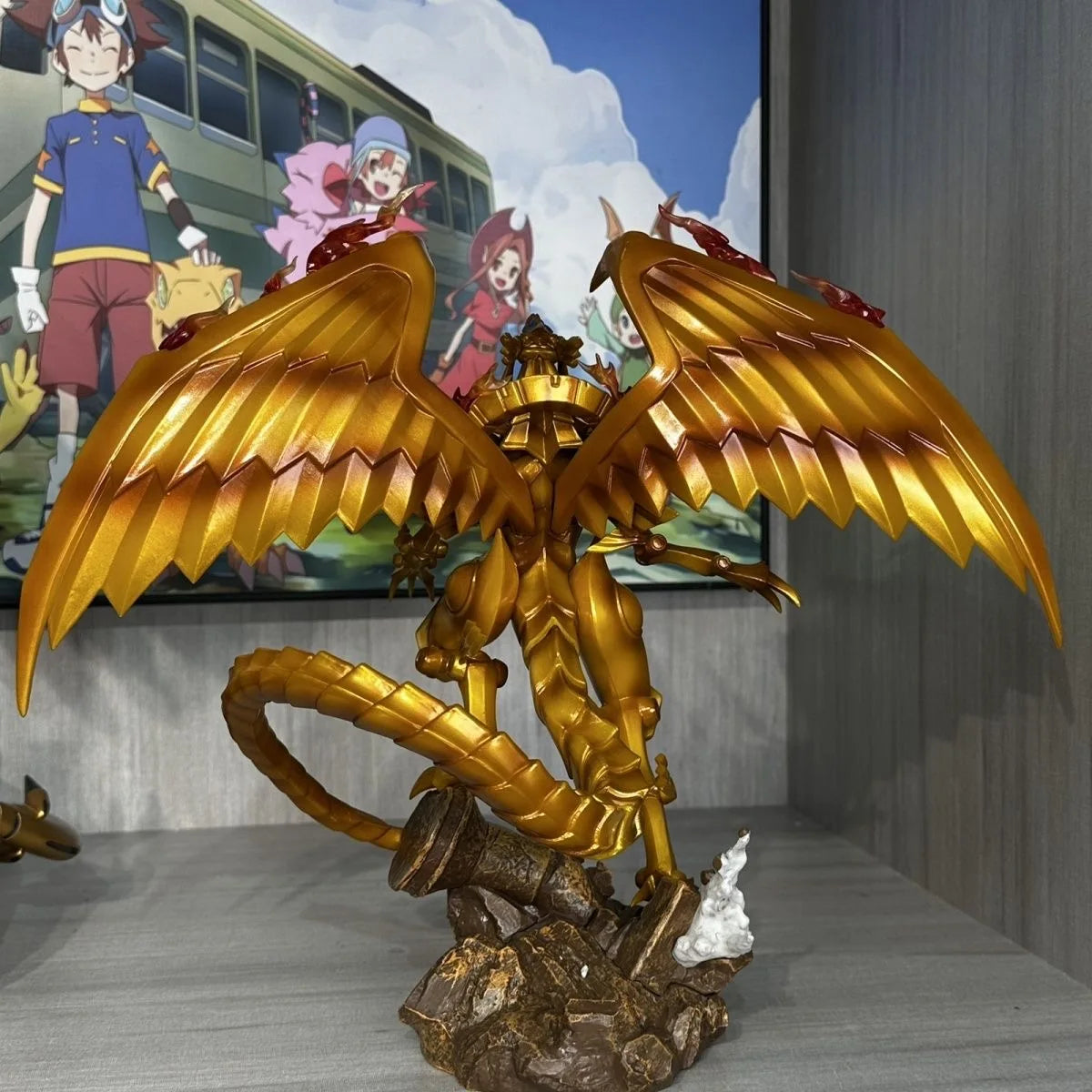 NEW The Winged Dragon Of Ra Anime Figure, Yu-Gi-Oh Duel Monsters Statue 27 CM