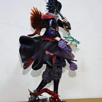 Akatsuki Sasuke Uchiha Anime Action Figure, Naruto Shippuden PVC Figurines Statue 24 CM