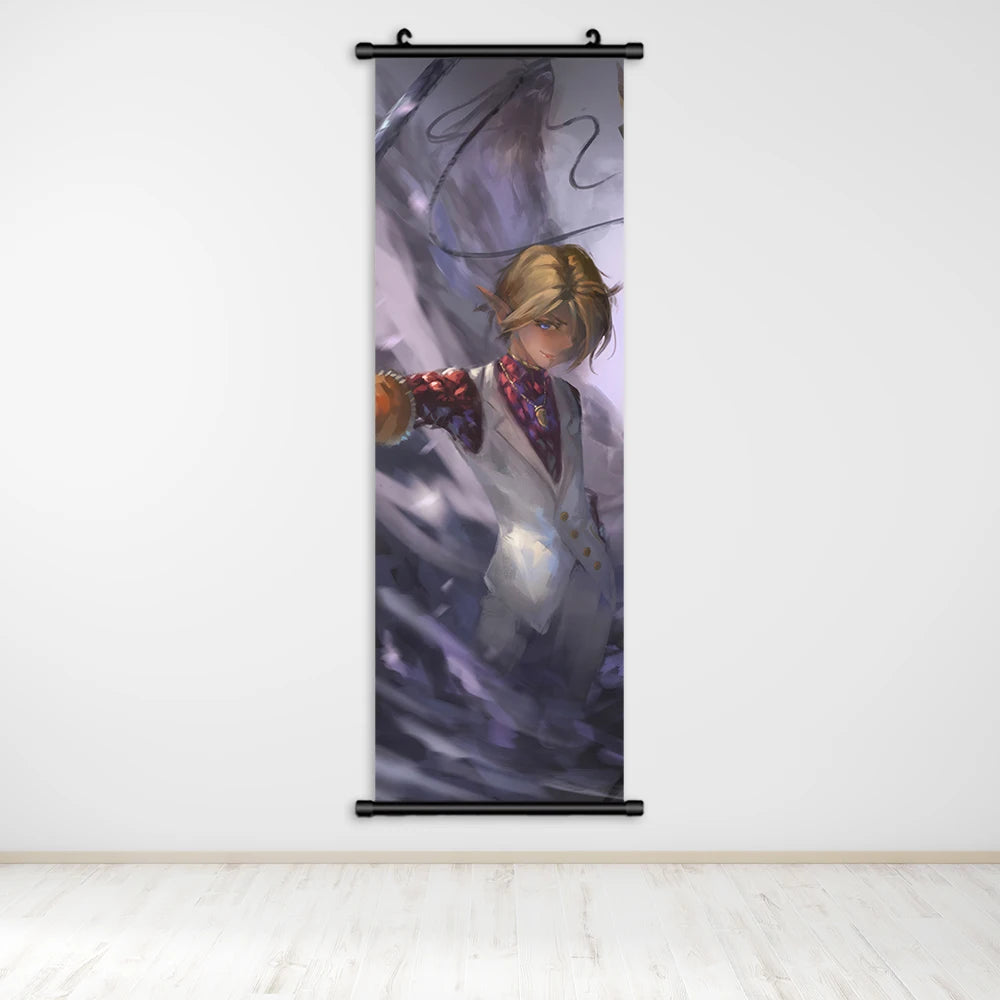 Overlord Anime Canvas Wall Art, Hanging Scrolls Digital Painting Print Posters