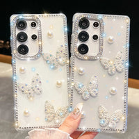 Coquette Pearls & Butterflies Samsung Phone Case
