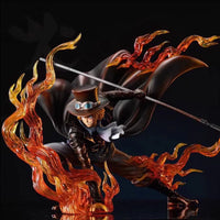 Flame Emperor Sabo Anime Figurine ,One Piece Action Figurines Fire Fist Revolutionary Army 22 CM