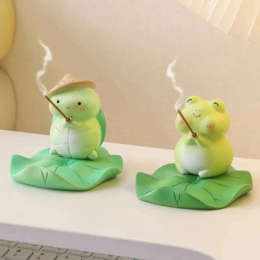 Kawaii Frog Phone Stand & Incense Holder CLOUDANIMESTUDIO