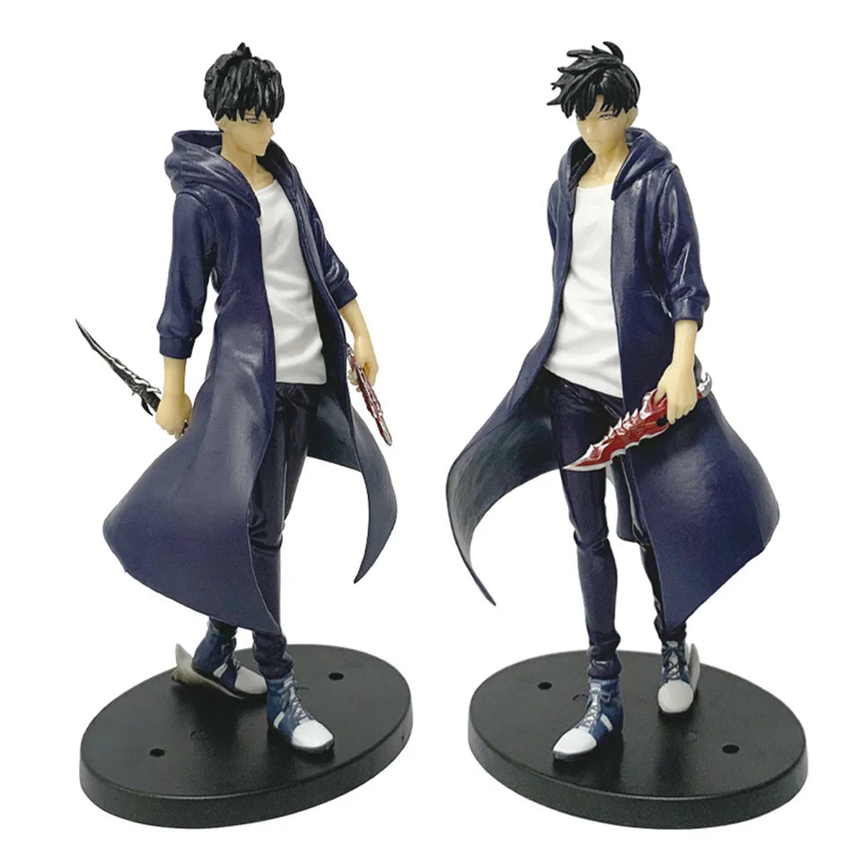 Sung Jinwoo Anime Figurines, Solo Leveling Shadow King Figures Two Variations 21 CM