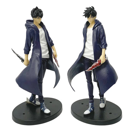 Sung Jinwoo Anime Figurines, Solo Leveling Shadow King Figures Two Variations 21 CM