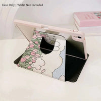 Kawaii Tulips & Bunnies iPad Case CLOUDANIMESTUDIO