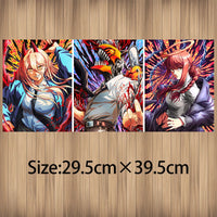 Chainsaw Man Power Makima Denji Anime 3D Effect Poster, Lenticular Posters Wall Art (Without Frame)
