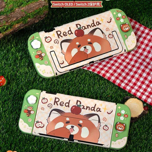 Kawaii Red Panda Picnic Switch Case OLED/NS2 CLOUDANIMESTUDIO