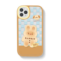 Chocolate Puppy & Bunny iPhone Cover