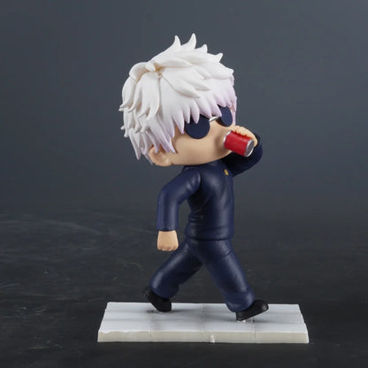 Geto Suguru & Satoru Gojo Mini Chibi Action Figure, Anime Jujutsu Kaisen Figurines PVC Statue