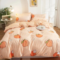 Sweet Peach and Ducky Bedding Set