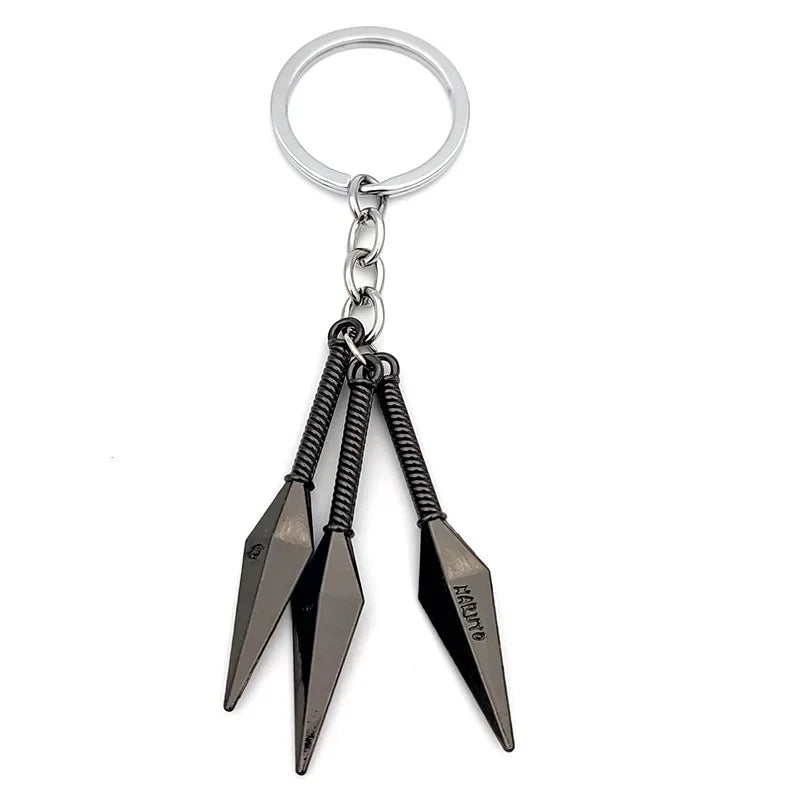 Naruto Shippuden Keychains Toy Kunai Shuriken Konoha Anime Key Chains Accessories Gift