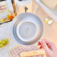 Kawaii Pastel Gingham Ramen Bowl With Lid