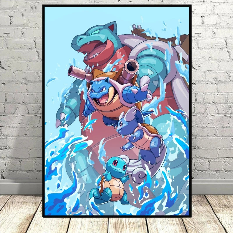 Pokemon Canvas Artwork, Wall Art Poster Prints Home Hanging Wall Decoration Decorative Modern Living Room