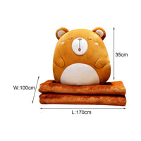 Animal Cushion Blanket