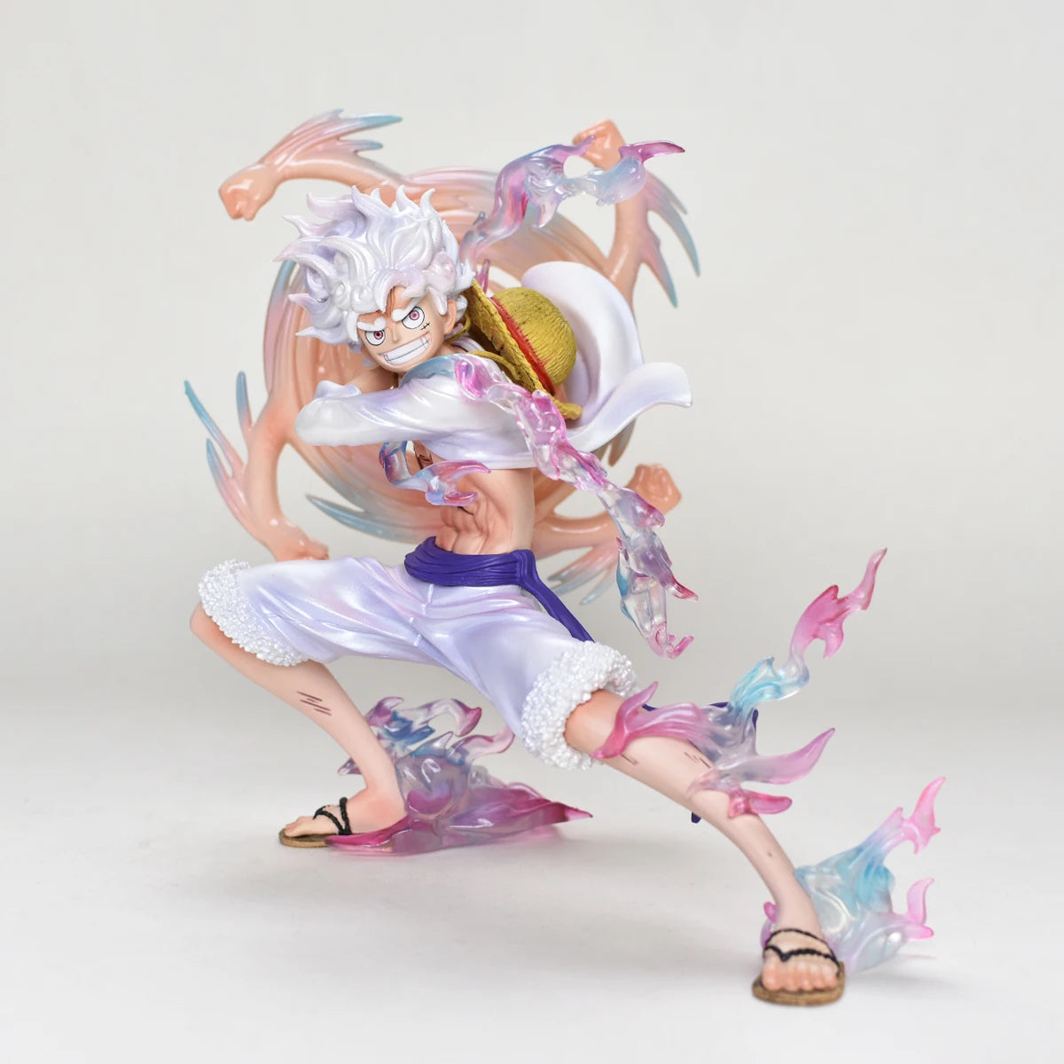 Monkey D. Luffy Anime Figure Gear 5, One Piece Action Figurine PVC Collection 19 CM