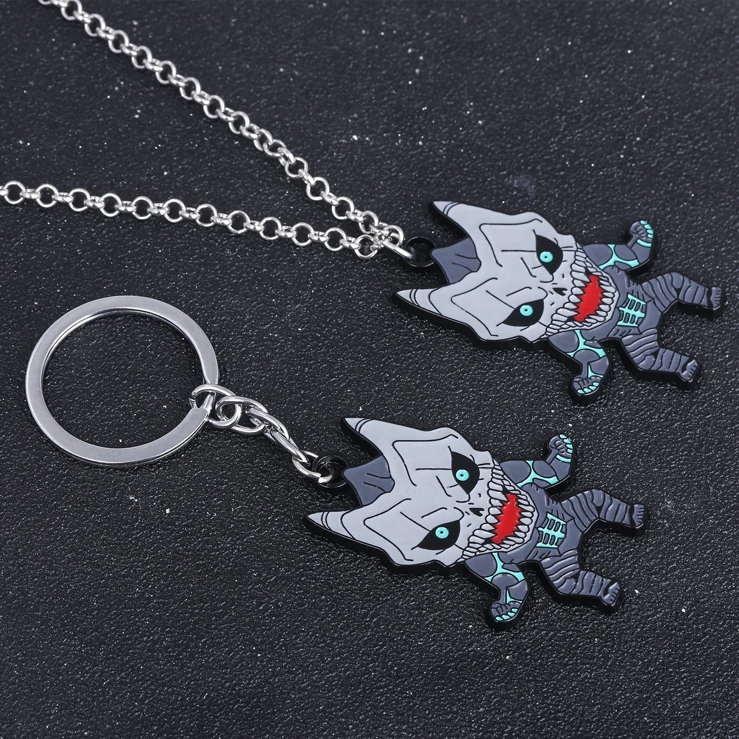 Kaiju No 8, Anime Keychain Necklace Fashion Kaiju No. 8 Metal Necklaces