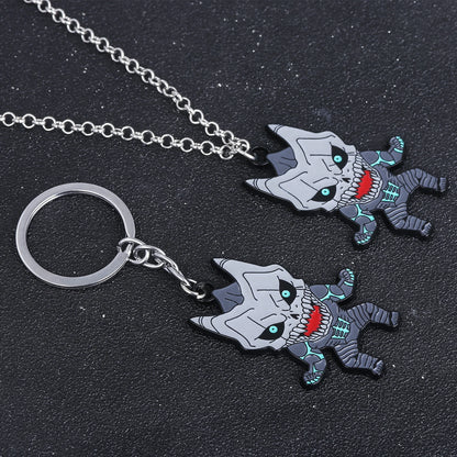 Kaiju No 8, Anime Keychain Necklace Fashion Kaiju No. 8 Metal Necklaces