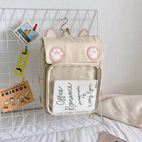 Clear Pocket Cat Backpack