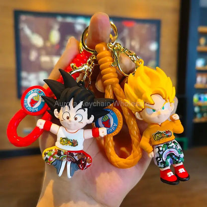 Dragon Ball Z Key Chains Anime Series Car Pendant Keyring Kids Accessories Gifts