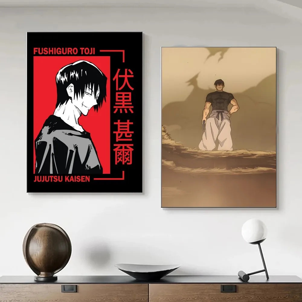 Jujutsu Kaisen Fushiguro Toji Poster, JJK Anime Posters Wall Art Decor Game Room