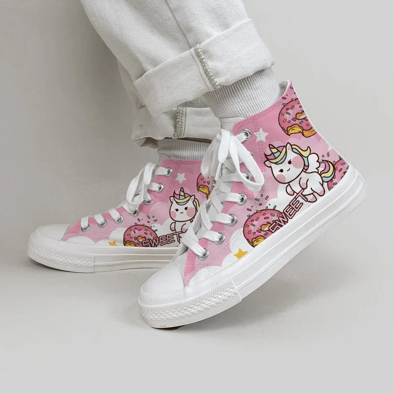 Kawaii Pink Unicorn Sneakers