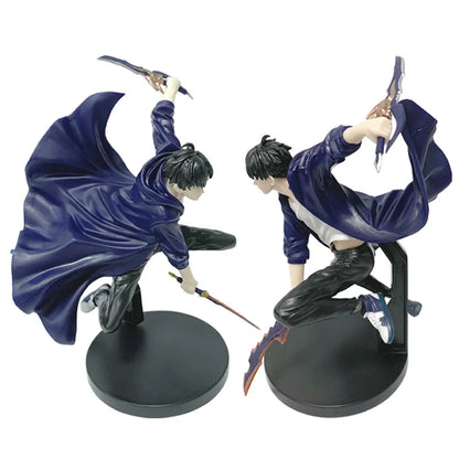 Sung Jinwoo Anime Figurines, Solo Leveling Shadow King Figures Two Variations 21 CM