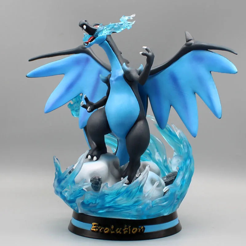 Pokemon Evolution LED Anime Figures, PVC Statue Model Toy Collections 20-35cm