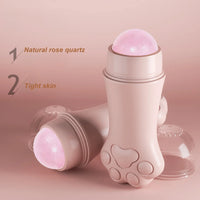 Cat Paw Rose Quartz Face Oil Absorbing Roller