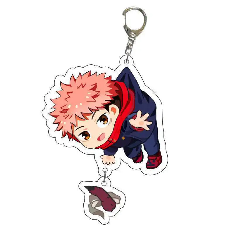 Jujutsu Kaisen Acrylic Keychain Gojo Itadori Megumi Sukuna Anime Key Chains Accessories Gift