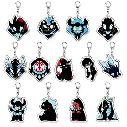 Anime Solo Leveling Acrylic Keychain Shadow Monarch Army Accessories