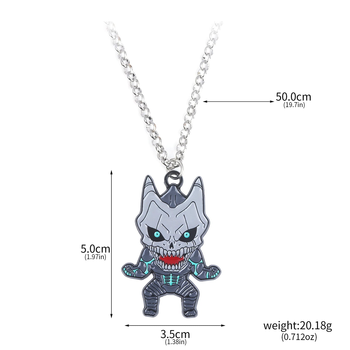 Kaiju No 8, Anime Keychain Necklace Fashion Kaiju No. 8 Metal Necklaces
