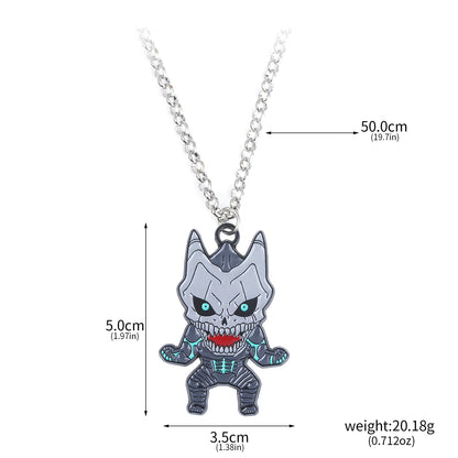 Kaiju No 8, Anime Keychain Necklace Fashion Kaiju No. 8 Metal Necklaces