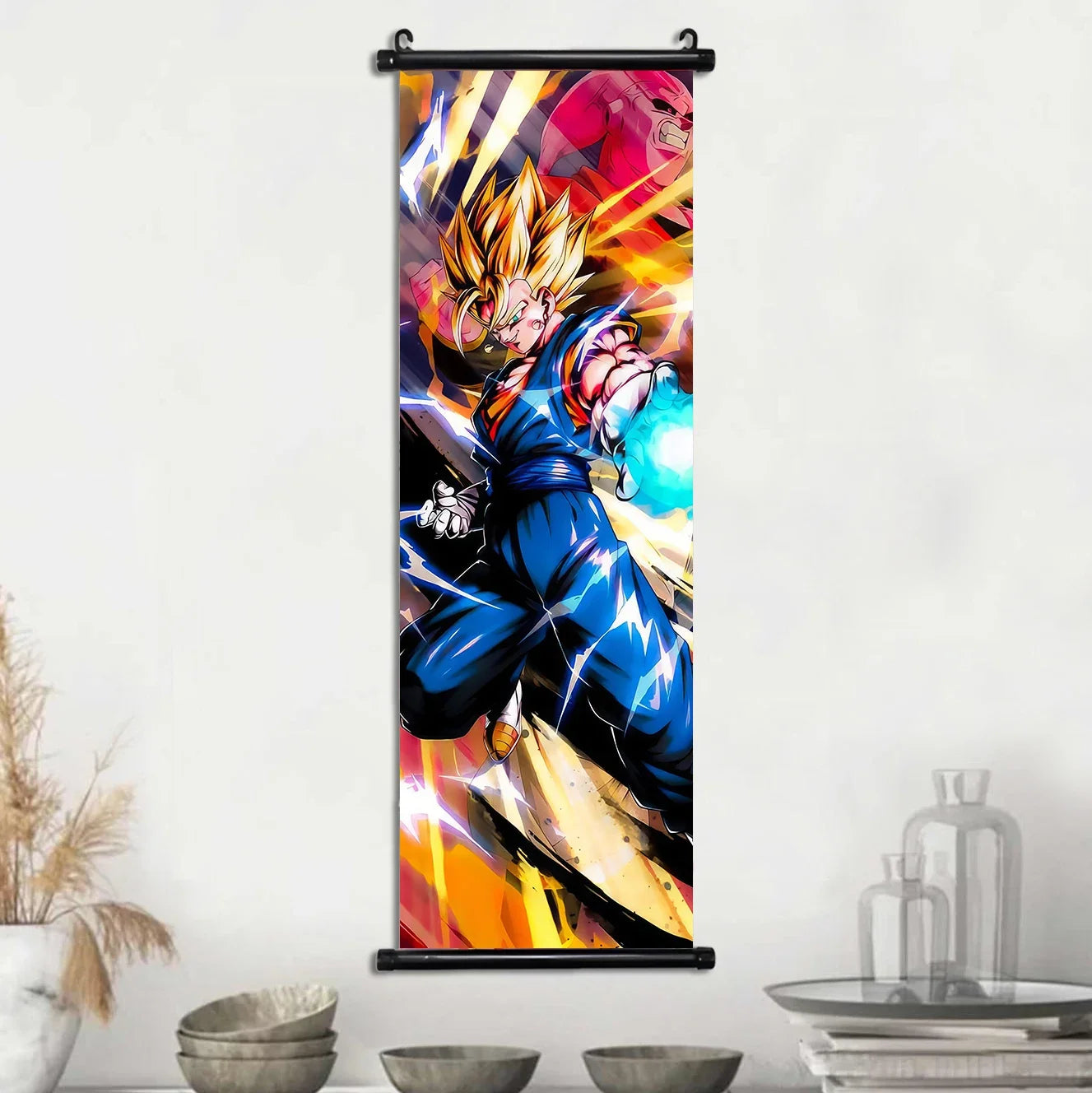 Dragon Ball Super Posters, Anime Wall Artwork Ultra Instinct Goku Vegeta Canvas Super Saiyan Hanging Scrolls Home Room Decor