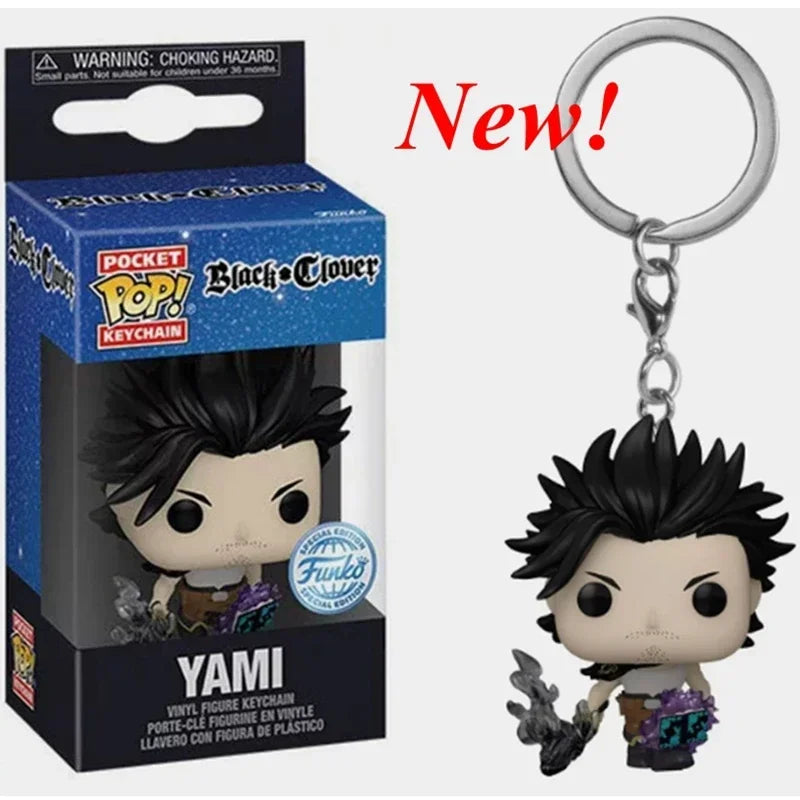 Box Keychain Black Clover Asta Noelle Yami Action Figure Keychain Collectible Model Toy