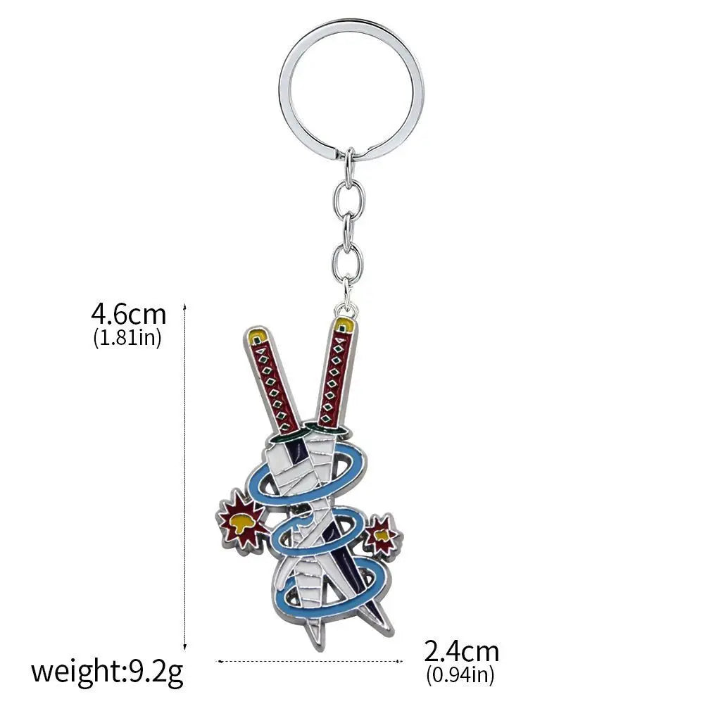 Demon Slayer Sword Keychains, Anime Kimetsu no Yaiba Tomioka Weapon Key Chains Accessories
