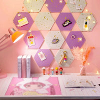 Hexagonal Felt Board Wall Tile