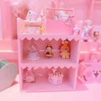 Wooden Shelves with Heart Trim