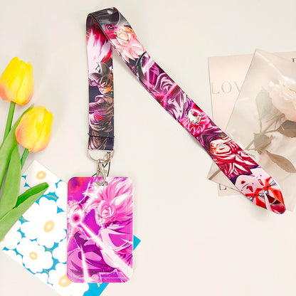 Dragon Ball Credential Holder Anime Lanyards Neck Strap For Card Badge Keychain Accessories